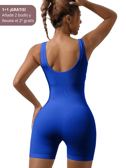 Body con Cuello Redondo y Espalda Baja