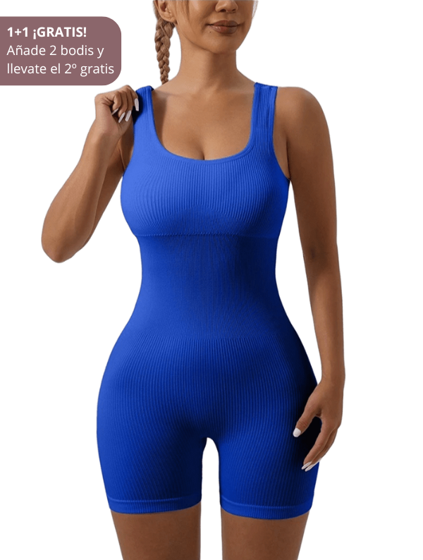 Body con Cuello Redondo y Espalda Baja