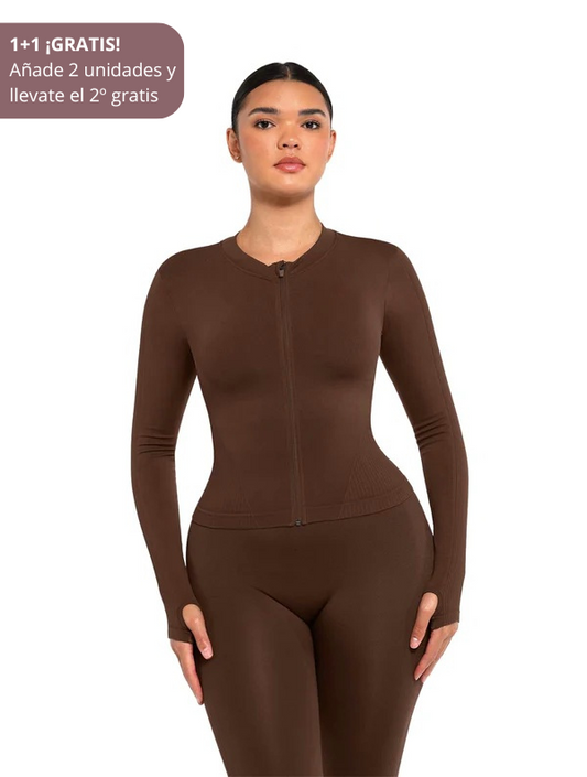 Chaqueta Sculpt con Cremallera