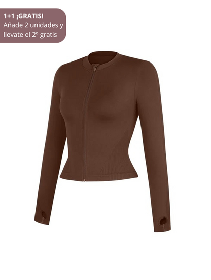 Chaqueta Sculpt con Cremallera